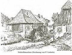 Ansicht Schleifhäusle an der Emmendinger Straße um 1878
